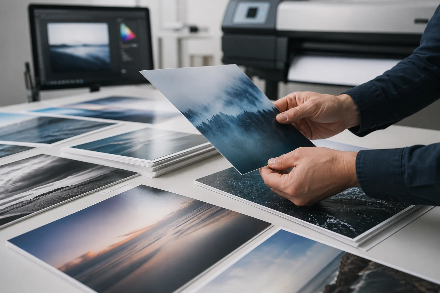 Profesyonel fotoğraf baskılarının kalite kontrolü